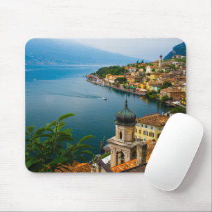 Mousepad Água San Benedetto Church Lake Garda, Itália