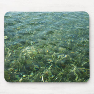 Mousepad Água sobre Grama do Mar I Caribe Fotografia