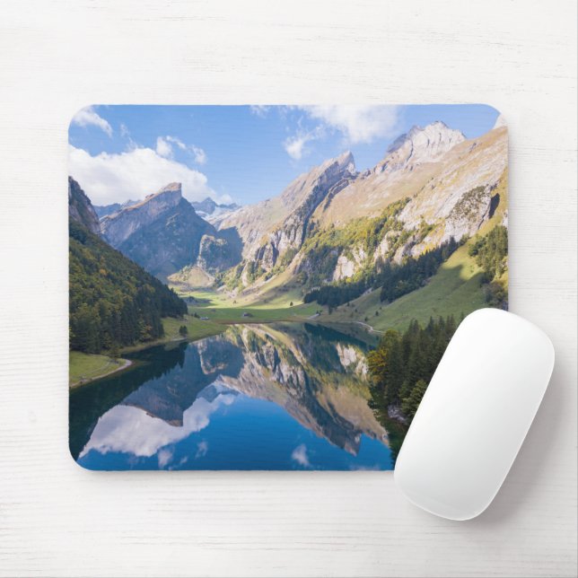 Mousepad Água | Suiça do lago Alpsee (Com mouse)