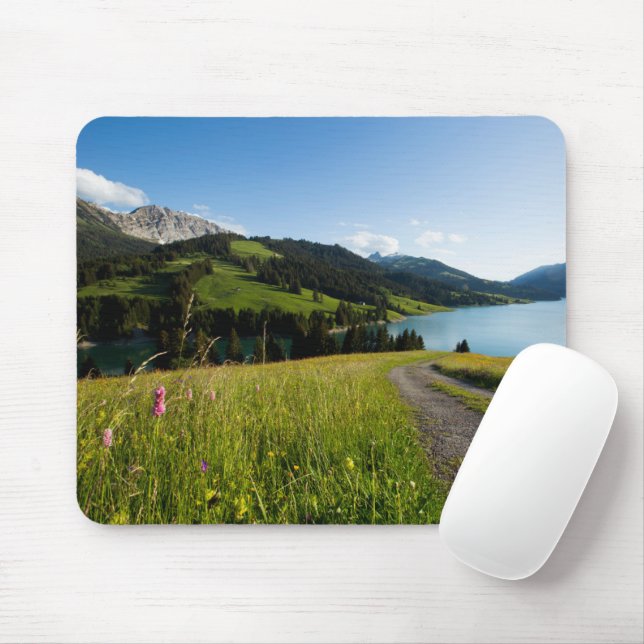 Mousepad Água | Suiço De Pegada Dos Alpes (Com mouse)
