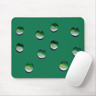 Mousepad Água verde cai arte sobre água