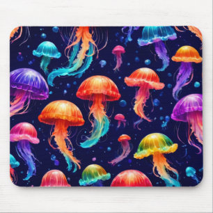 Mousepad Água-viva colorida
