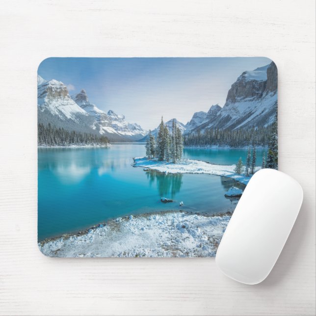 Mousepad Água | Winter Jasper National Park, Canadá (Com mouse)
