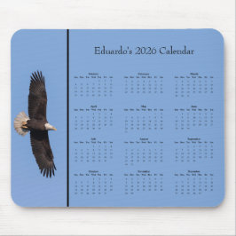 Mousepad Águia Americana: Personalize o calendário anual de