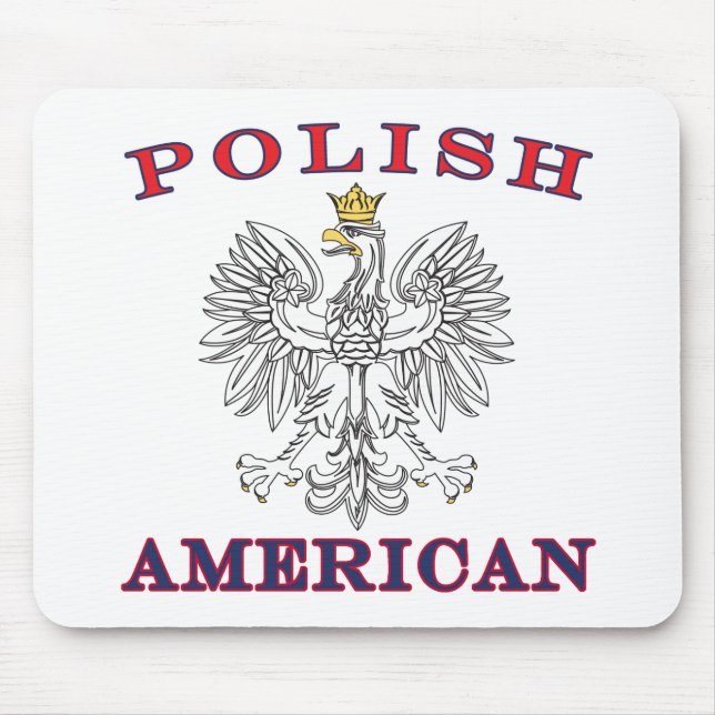Mousepad Águia Branca Polonesa Americana (Frente)