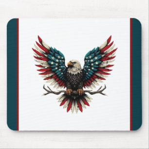 Mousepad Águia-careca americana/patriótica russa