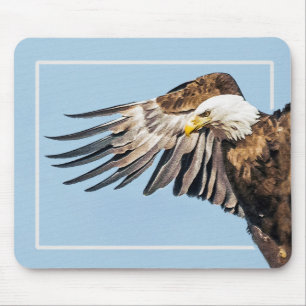 Mousepad Águia careca na asa