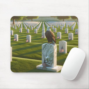 Mousepad Águia Cega Em Um Gravesto Militar