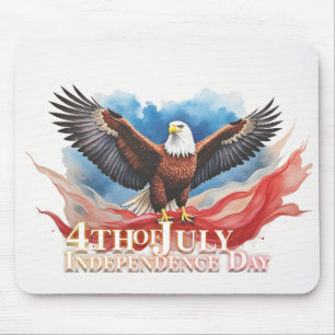 Mousepad Águia do 4 de julho - Design de Arte Patriótica