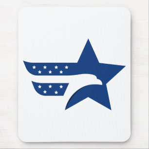 Mousepad Águia Estrela Patriótica Americana