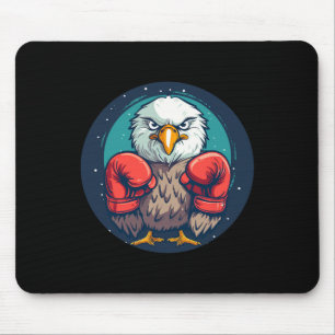 Mousepad Águia Negra Com Luvas De Boxing Para Um Estado Pod