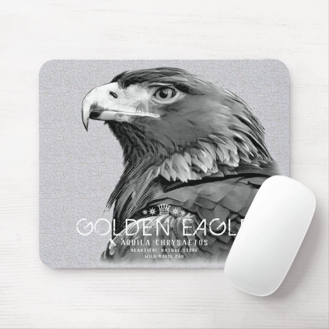 Mousepad Águia ouro (Com mouse)