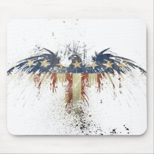 Mousepad Águia Patriótica, EUA/EUA, bandeira SAD