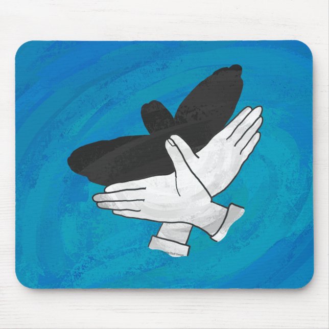 Mousepad Águia Sombra em Azul (Frente)