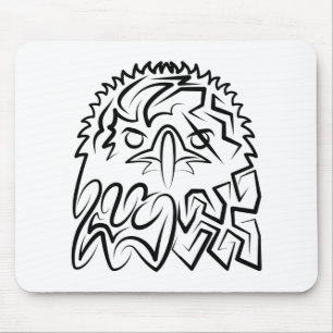 Mousepad Águia Tribal Negra