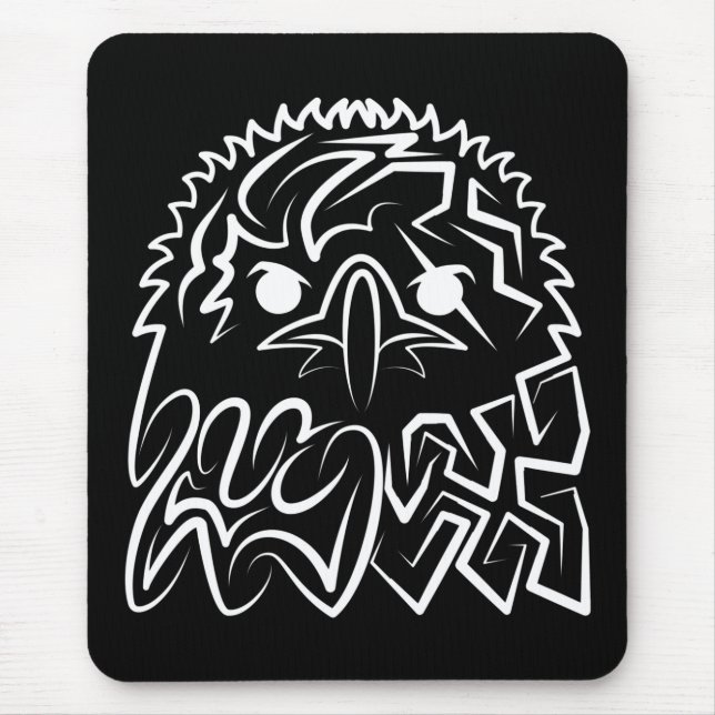 Mousepad Águia Tribal Negra (Frente)