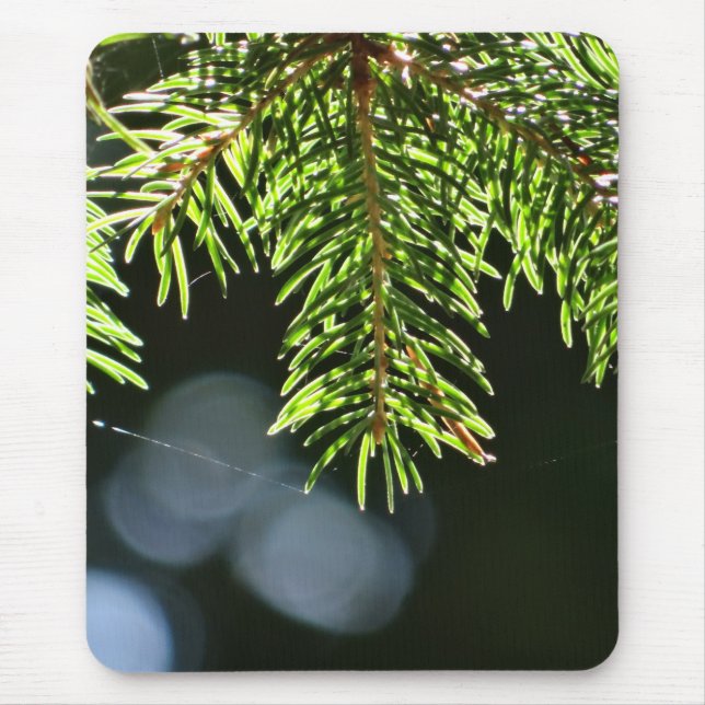 Mousepad Agulhas de pinheiro com bokeh (Frente)