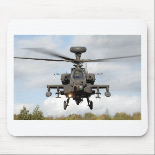 Mousepad ah 64 forças armadas do helocopter do longbow de