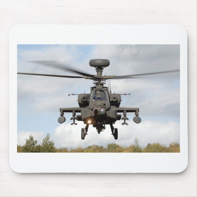 Mousepad ah 64 forças armadas do helocopter do longbow de (Frente)