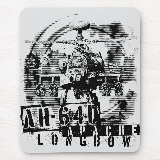 Mousepad AH-64D Apache Longbow (Frente)
