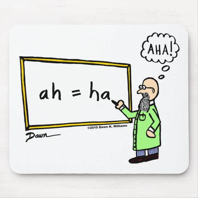 Mousepad Aha! Bloco de animação (Frente)