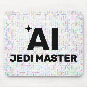 Mousepad AI Jedi Master™ Pano de Rato (Personalize!)