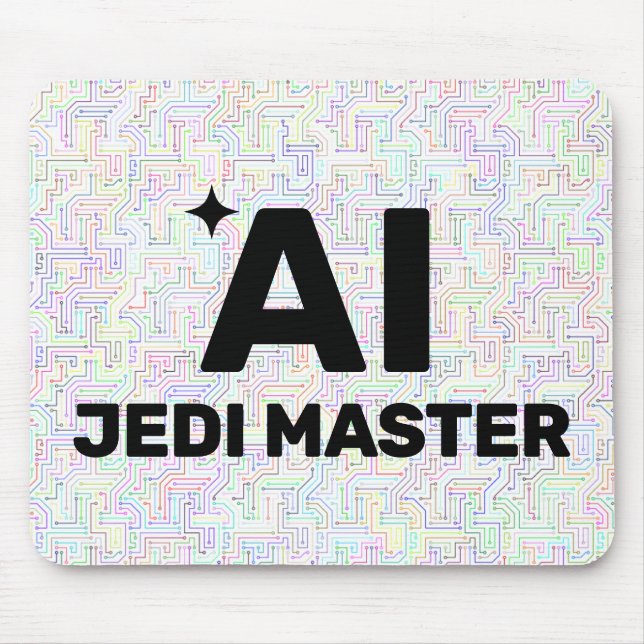 Mousepad AI Jedi Master™ Pano de Rato (Personalize!) (Frente)