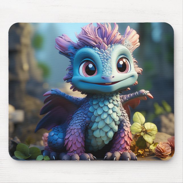 Mousepad Aiden, um Dragão Whimsical Apron (Frente)