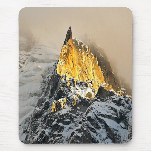 Mousepad Aiguille des Deux Aigles nascer do sol, Chamonix (Frente)