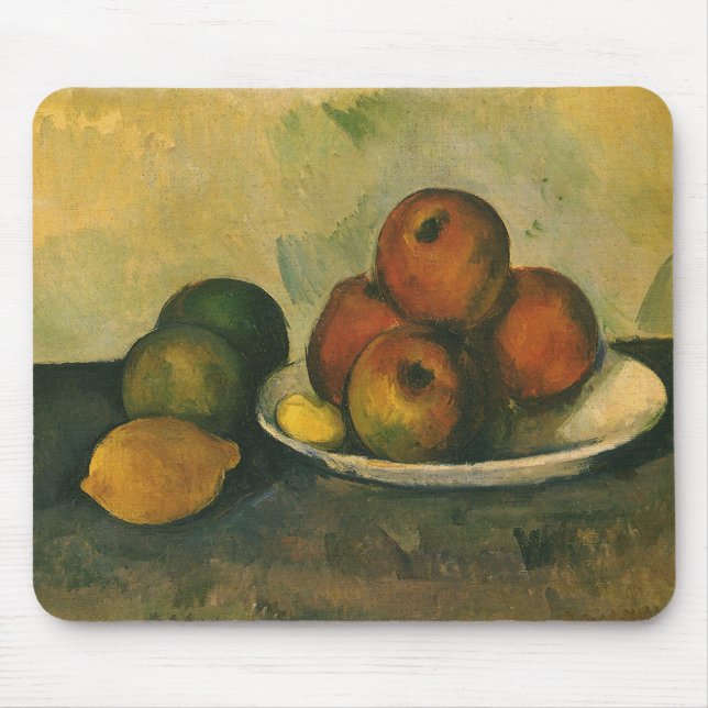 Mousepad "Ainda com as Maçãs" por Paul Cezanne (Frente)