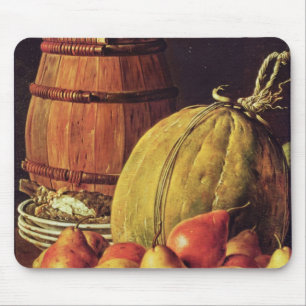 Mousepad Ainda vida com peras, melão e tambor