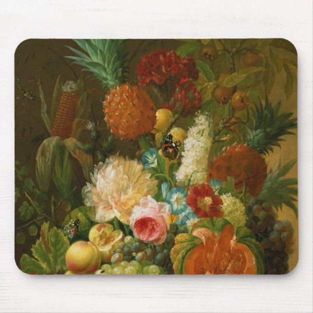 Mousepad Ainda vida com um melão e as uvas (Frente)