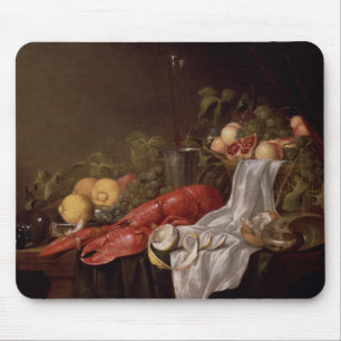 Mousepad Ainda vida da fruta e de uma lagosta