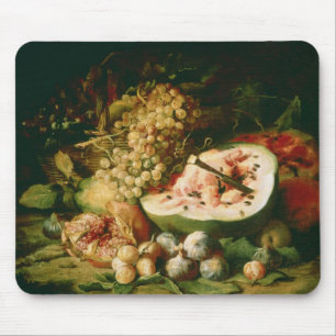 Mousepad Ainda vida da fruta em uma borda