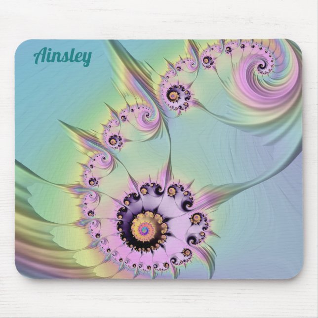 Mousepad ~ AINSLEY ~ Mouse Personalizado Design Pasta 3D ~ (Frente)