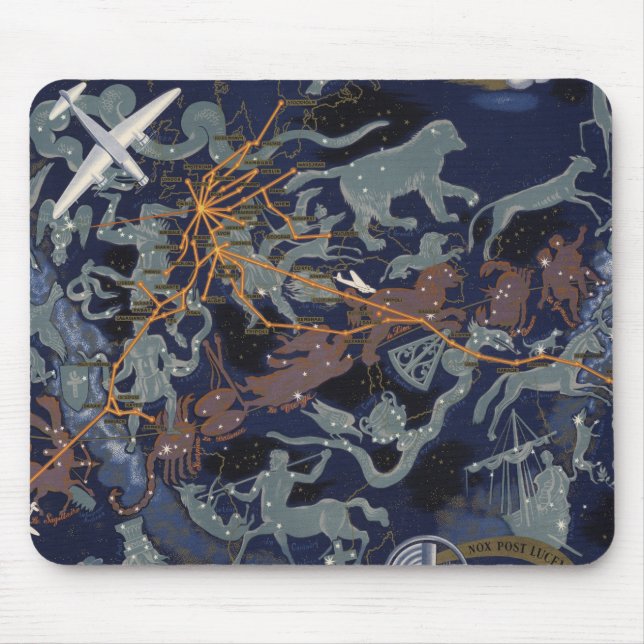 Mousepad Air France : De nuit et de jour dans tous les ciel (Frente)