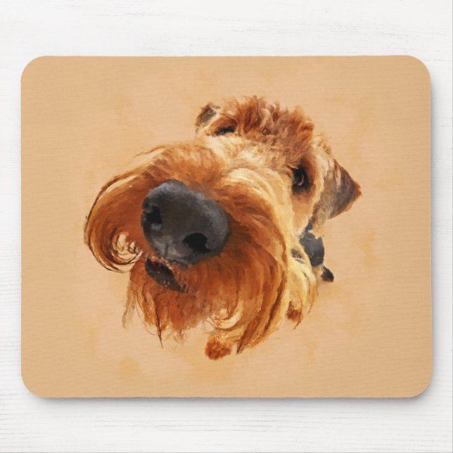 Mousepad Airedale engraçado Terrier (Frente)