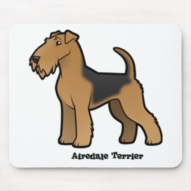 Mousepad airedale terrier (Frente)