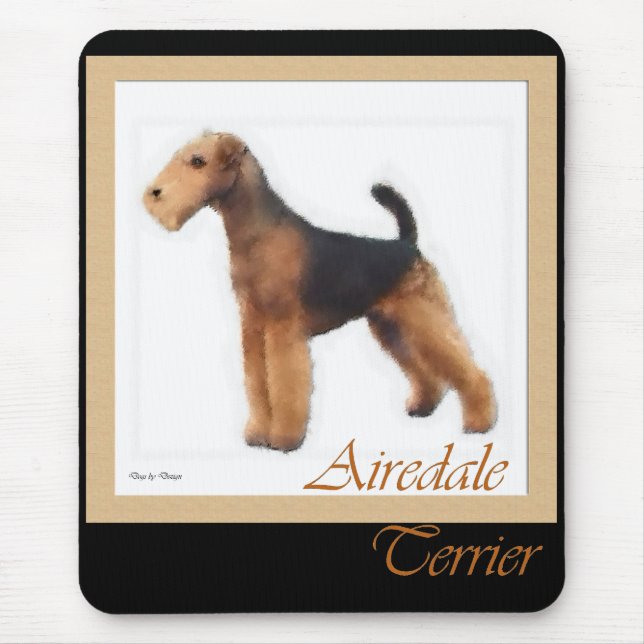 Mousepad Airedale Terrier Art Gifts (Frente)