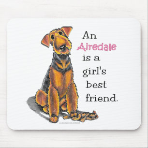 Mousepad Airedale Terrier Girls Melhor Amiga