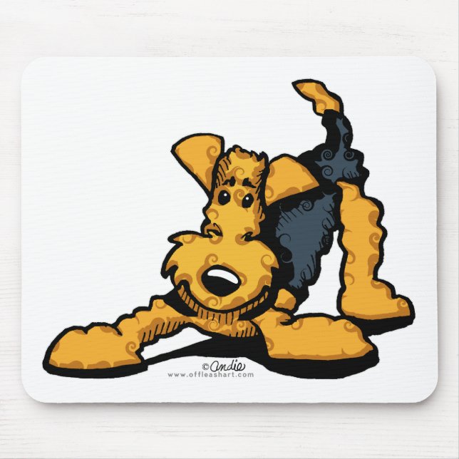 Mousepad Airedale Terrier no Play (Frente)