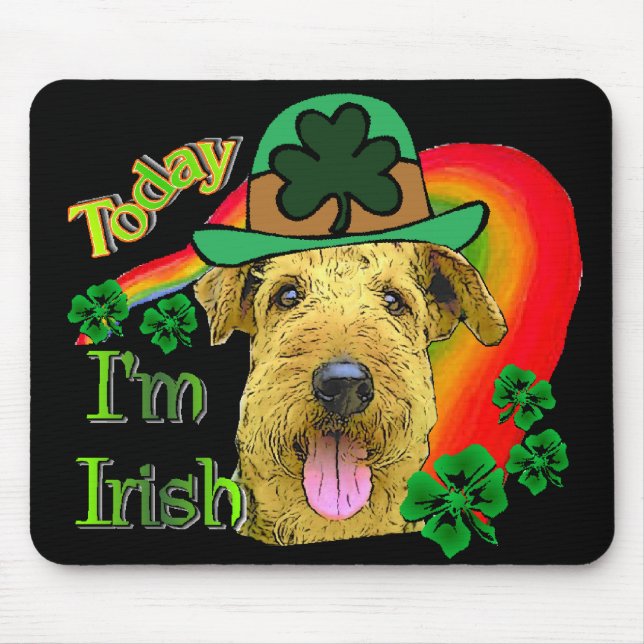 Mousepad Airedale Terrier St Patricks (Frente)