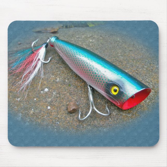 Mousepad AJS Saltwater Lure Popper Blue Dragon Itens (Frente)