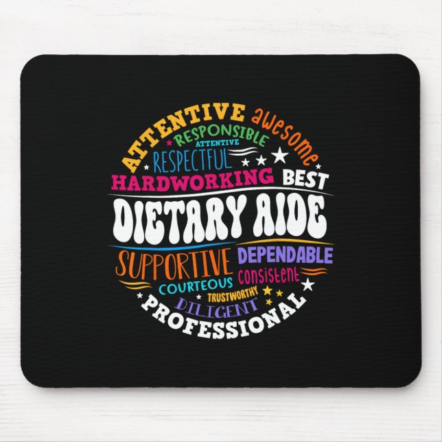Mousepad Ajudante de Dieta Apreciação da Vida Profissionais (Frente)