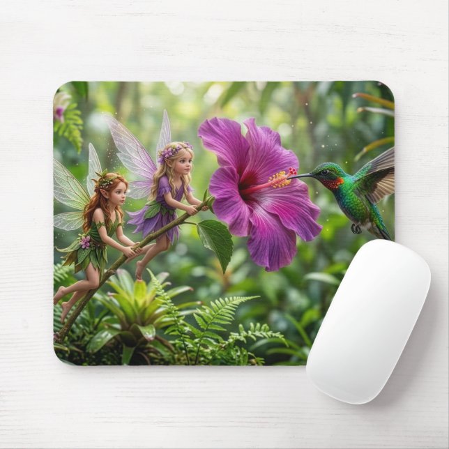 Mousepad Ajudantes Pixie Beija-flor (Com mouse)