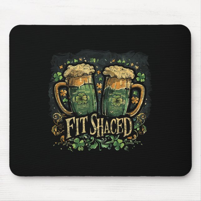Mousepad Ajustado Shaced Engraçado Rua irlandesa Engraçada. (Frente)
