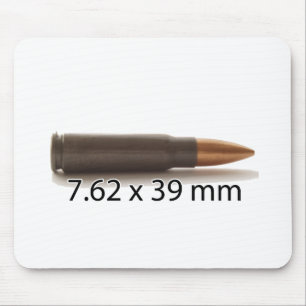 Mousepad AK47 munição de 7,62 x de 39mm redonda