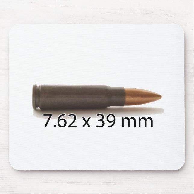 Mousepad AK47 munição de 7,62 x de 39mm redonda (Frente)