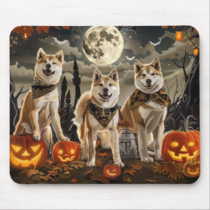 Mousepad Akita Halloween Spooky