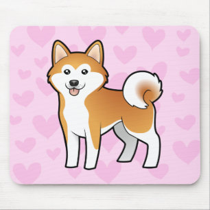 Mousepad Akita Inu/amor de Shiba Inu